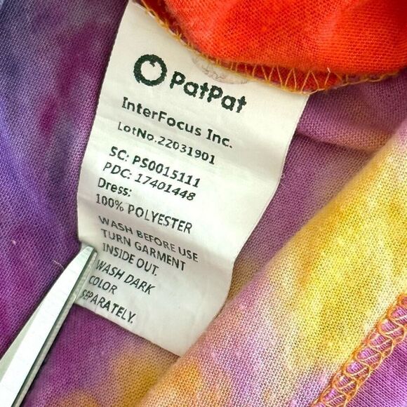 Pat Pat Baby Girls Tie Dye Tank Top Bodysuit - Picture 6 of 6